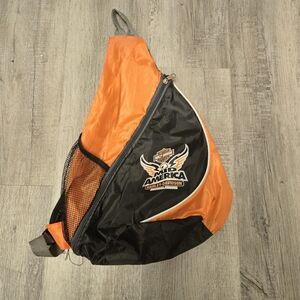 Harley-Davidson Black and Orange Backpack